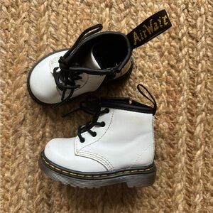Dr. Martin’s baby/toddler lace up, white combat boots